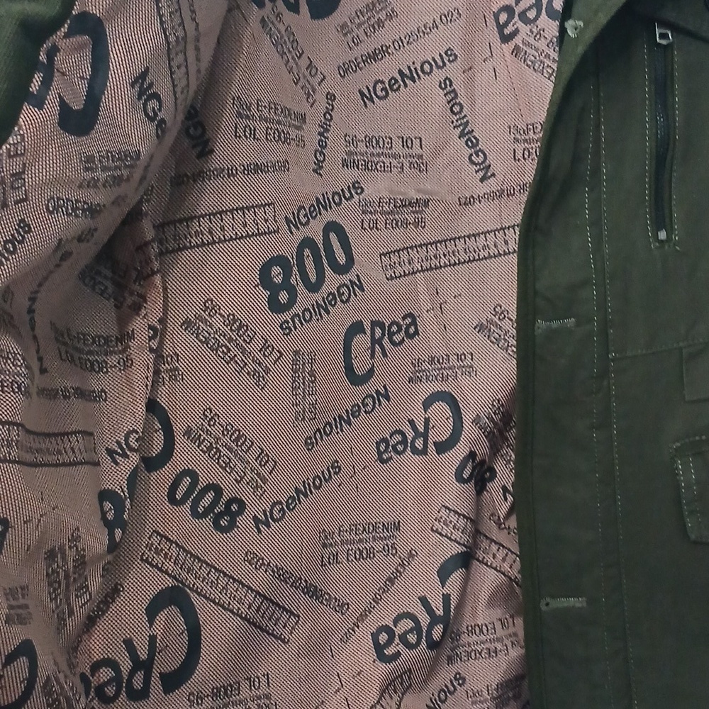 Men's Olive Jacket, Sz Medium, pre-owned excellent conditions just like new - Picture 4 of 7